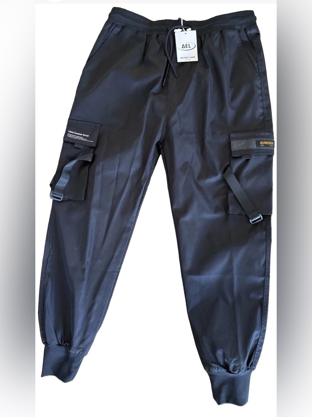 Aelfric Eden Black Tactical Cargo Joggers NWT – Men’s XL - Picture 2 of 14